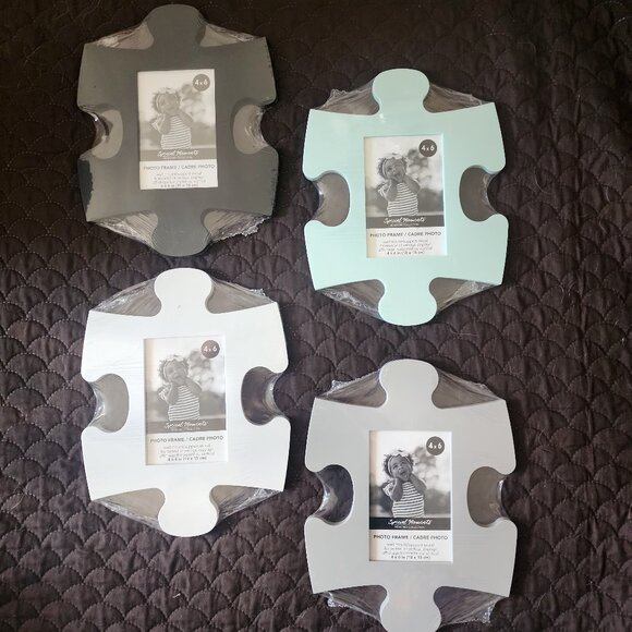 Puzzle Piece Picture Frames (4 colors) - Bundle and make an offer! - Picture 1 of 6
